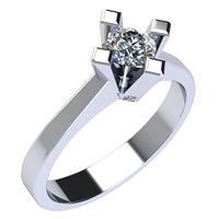 Ringe Gemoro Dame Solitari in Weißgold Diamante 0.10 Ct TSS540BIA10 - TSS540BIA10